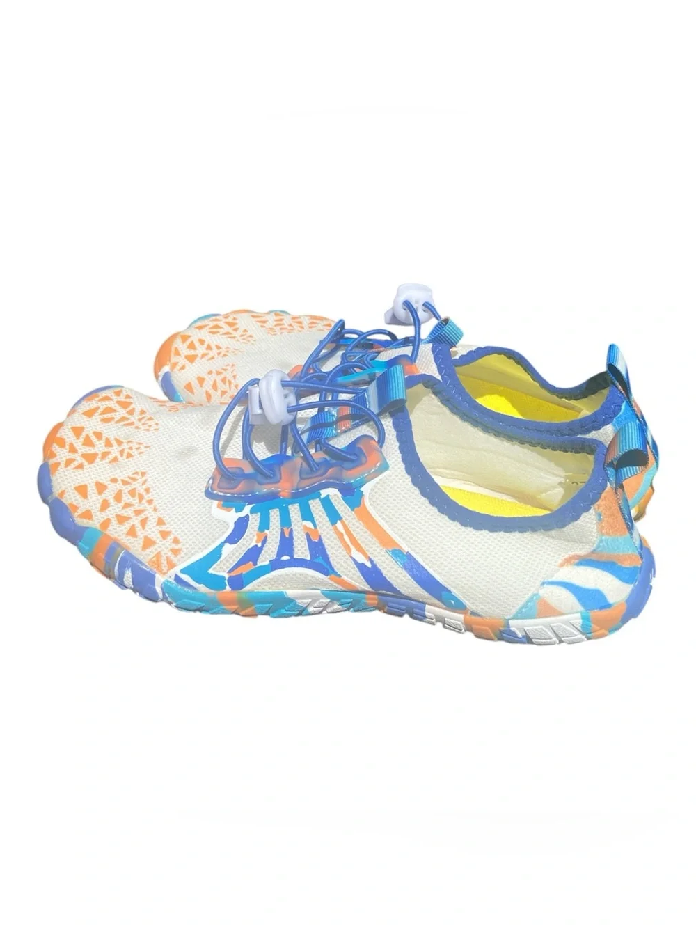 Kids Water Shoes in White, Blue & Orange Size 6/37